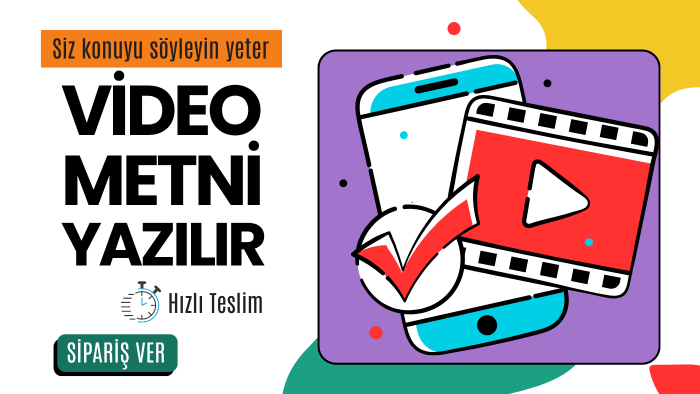 sizin için etkileyici video metni yazabilirim