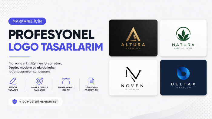 markanız için profesyonel logo tasarlarım