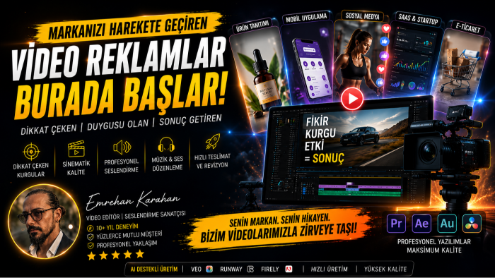 profesyonel seslendirmeli reklam filmi hazırlarım