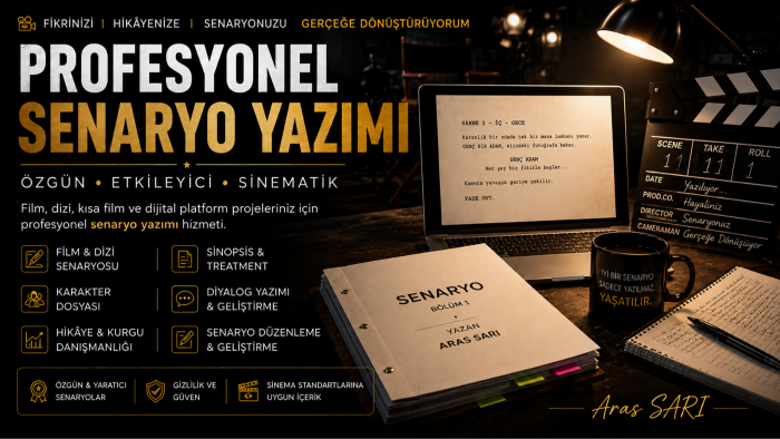 özgün film ve dizi senaryoları yazarım