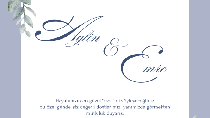 özel günleriniz için davetiye tasarlarım