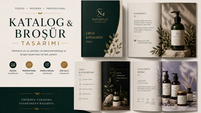 markanıza özgün, yaratıcı katalog, broşür tasarımı yaparım