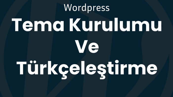 wordpress tema kurulumu ve türkçeleştirme yapabilirim