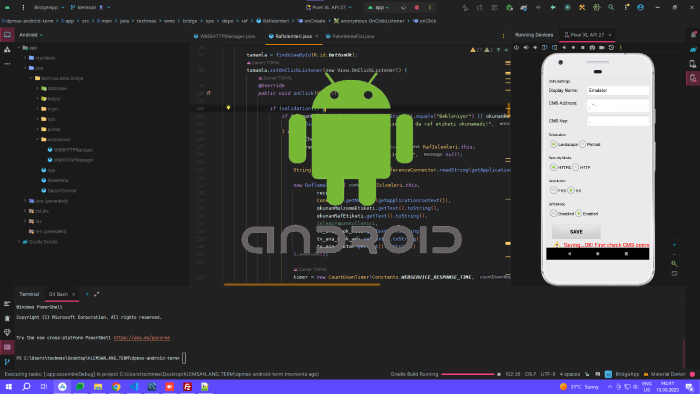 android uygulamaları geliştirebilirim