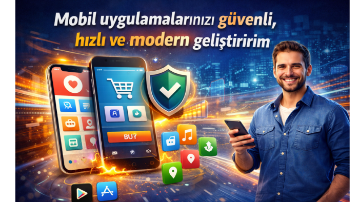mobil uygulamalarınızı güvenli, hızlı ve modern geliştiririm