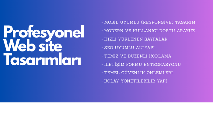 kurumsal firmanız için profesyonel web sitesi yaparım