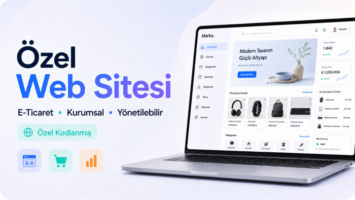 işletmenize özel yönetilebilir web sitesi geliştiririm