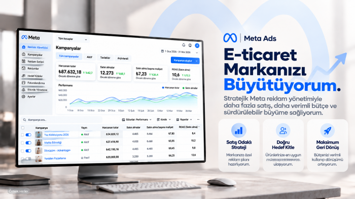e-ticaret markanızın Meta Ads reklamlarını yönetirim
