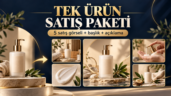 ürününüz için satış görselleri ve metni hazırlarım