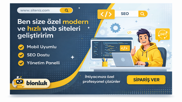 size özel modern ve hızlı web siteleri geliştiririm
