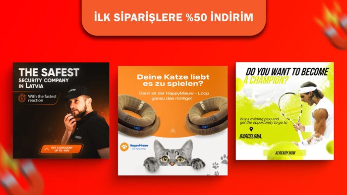 dikkat çekici ve kaliteli sosyal medya tasarımlarızı yaparım
