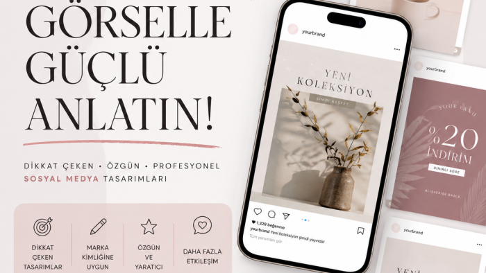 dikkat çekici sosyal medya tasarımları hazırlarım