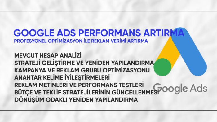 Google Ads reklamlarınızın performansını artırırım