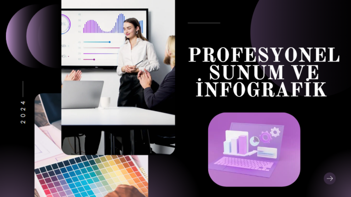 görsel iletişimi güçlendiren infografik/sunum tasarlarım