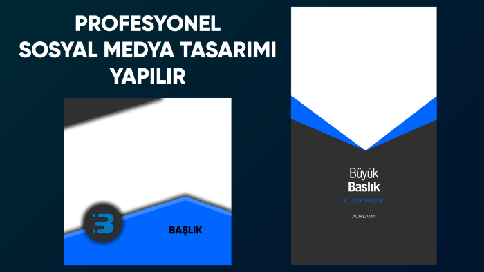 sosyal medyanız için şablonlar hazırlarım