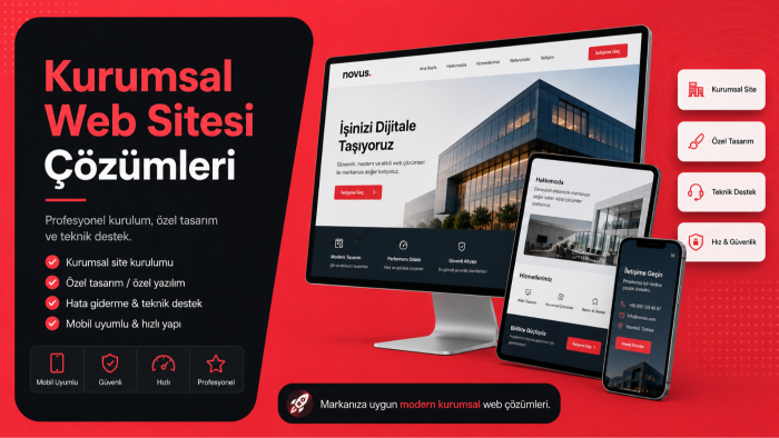 marka kimliğinize uygun kurumsal websiteleri geliştiririm