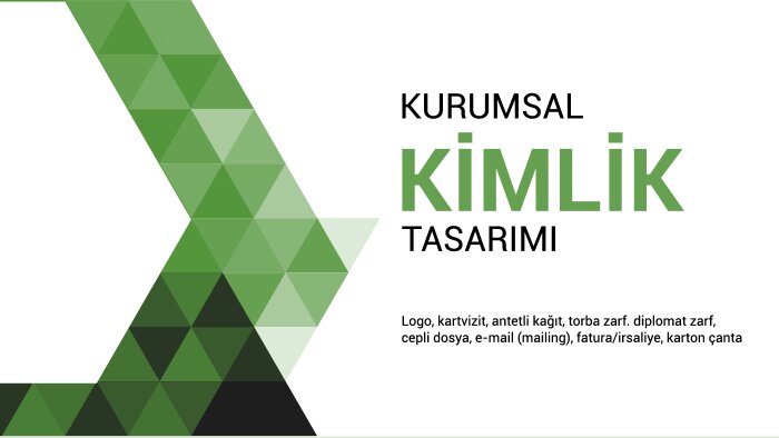 kurumsal kimlik tasarımı yapıyorum