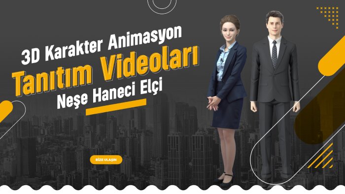 3d karakter animasyonla videolarınızı canlandırabilirim