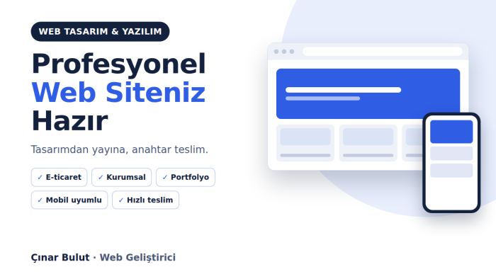 size özel modern ve güvenli web siteleri yapıyorum