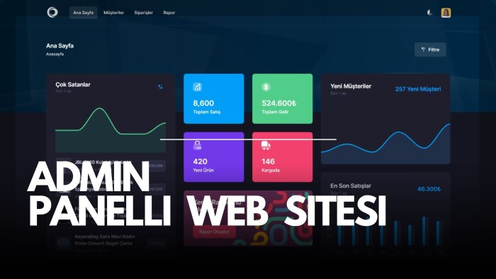 admin panelli anahtar teslim web sitesi yapabilirim
