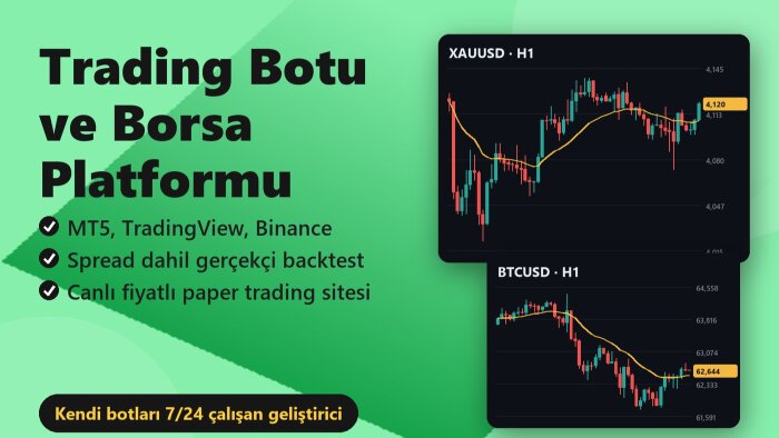 FOREX ve Kripto trading Botu ve Platformu yaparım