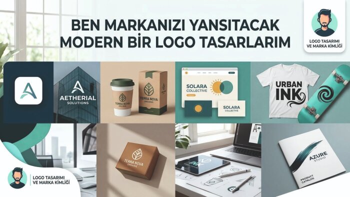 markanızı yansıtacak modern bir logo tasarlarım