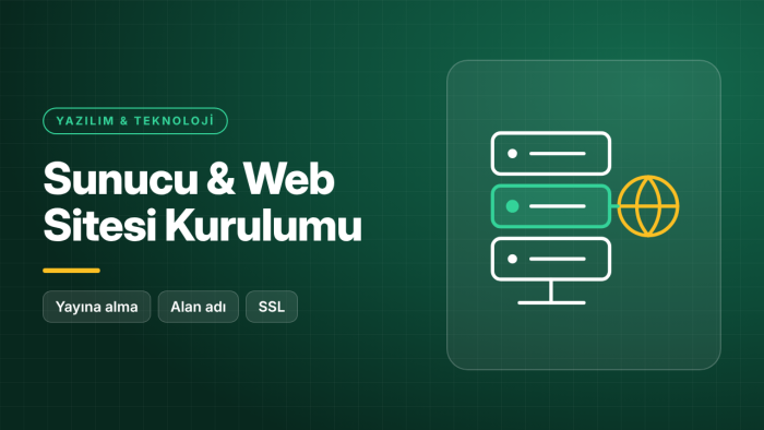 web sitenizi sunucuya kurar ve yayına alırım