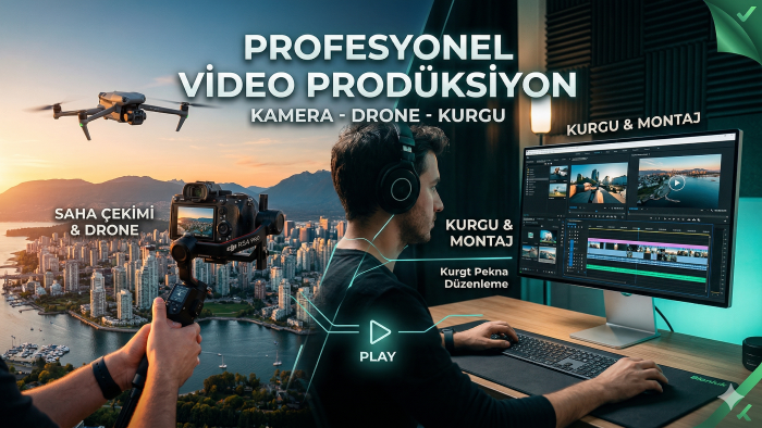 profesyonel kamera ve Drone ile tanıtım filmi çekebilirim
