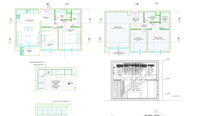 2D autocad çizimlerinizi yapabilirim