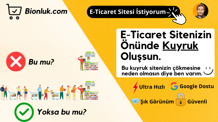 E-ticaret sitenizi satış yapmaya hazır halde teslim ederim