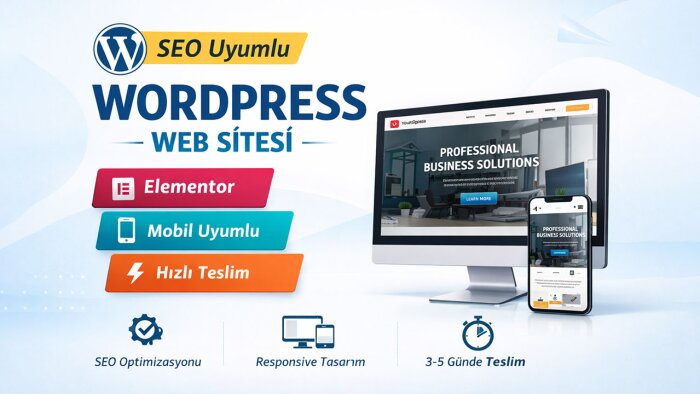 profesyonel SEO uyumlu WordPress web sitesi kurulumu yaparım