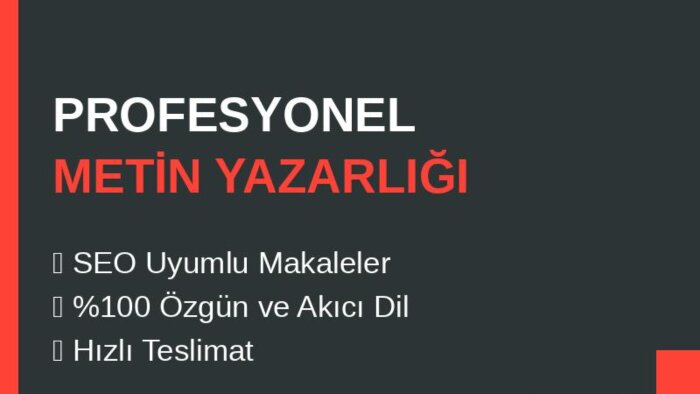 akıcı, ikna edici ve özgün metinler yazabilirim