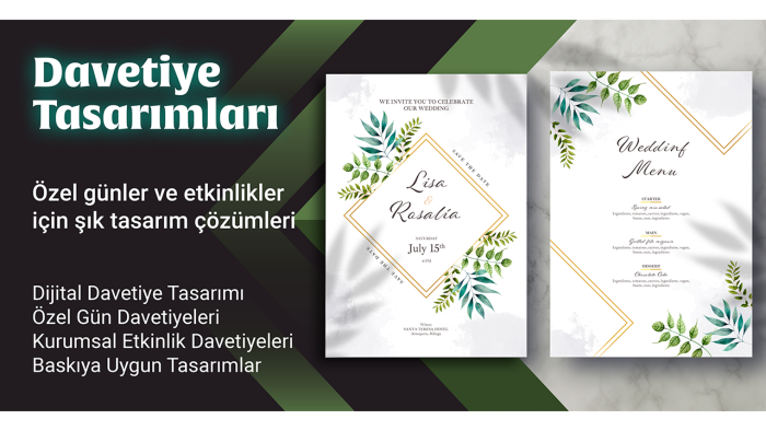 profesyonel davetiye tasarımları yapabilirim