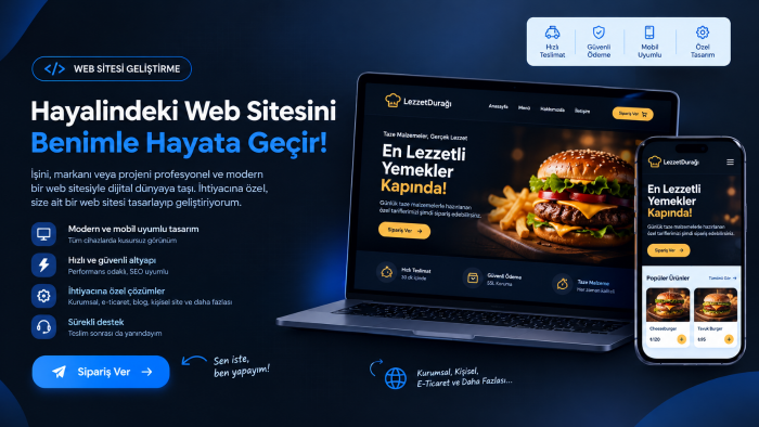 mobil uyumlu kurumsal web sitenizi hazırlarım