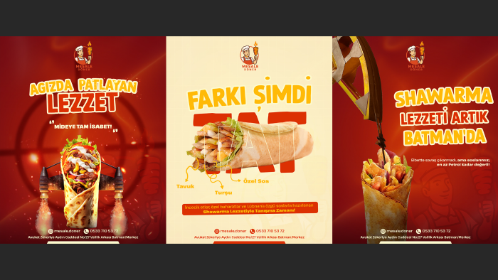 dikkat çekici dönerci tasarımları yapabilirim
