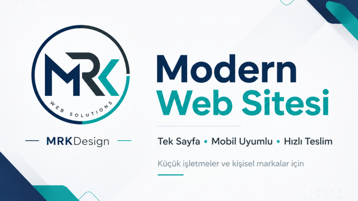 mobil uyumlu modern web sitesi hazırlarım