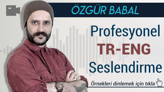 Türkçe/İngilizce seslendirme hizmeti veriyorum