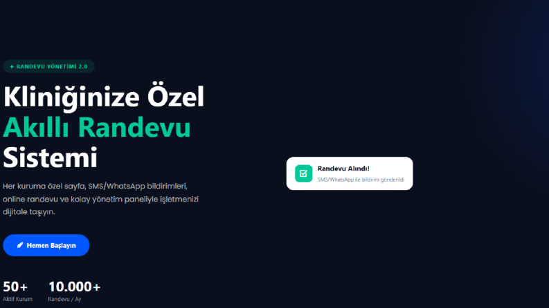 Online Randevu ve Rezervasyon Yönetim Sistemi