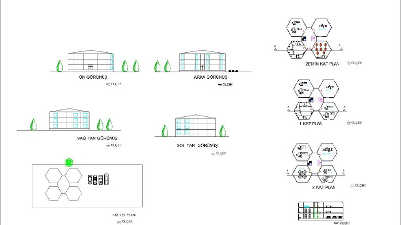 AutoCAD çizimleri ve poster sunumu