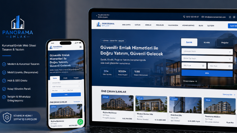 Panorama Emlak Kurumsal Web Sitesi