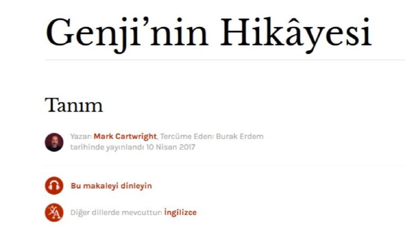Gorgon Dergisi-Çeviriler