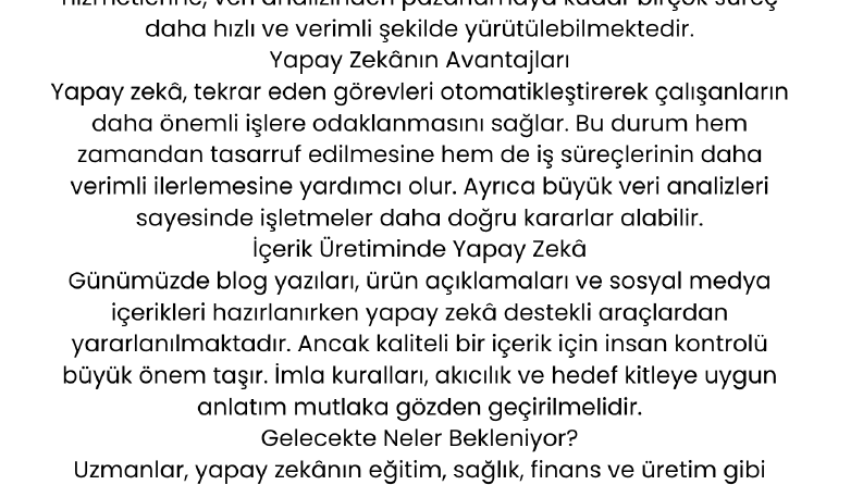 SEO Uyumlu Blog Yazısı Örneği