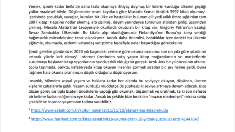 Okumak Üzerine