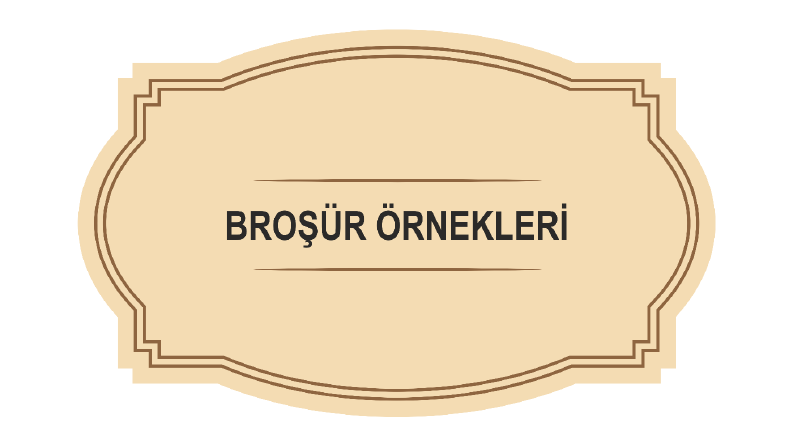 Broşür Örneklerim