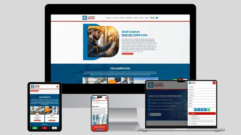 Gazi Coşkun Elektrik - Enerji ve Mühendislik Web Sitesi