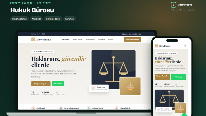 Aksoy Hukuk Bürosu - Konsept Web Sitesi