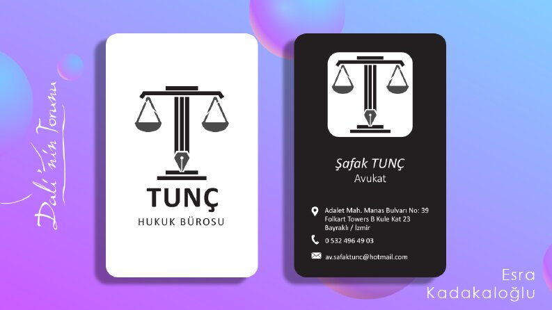 Tunç Hukuk Bürosu | Kartvizit Tasarımı