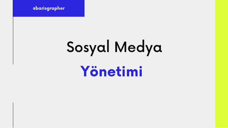 Sosyal medya yönetimi