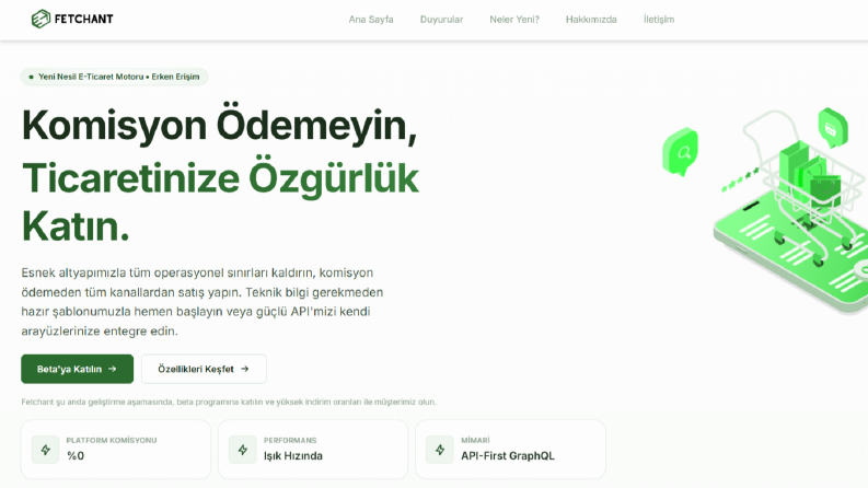 Fetchant E-Ticaret Altyapısı