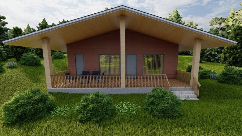 YAYLA EVİ 3 BOYUTLU TASARIM RENDER ÇALIŞMASI